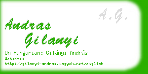 andras gilanyi business card